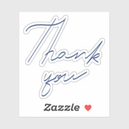 Adesivo Obrigado, manuscrito