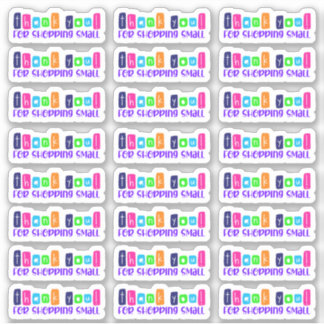 Adesivo Obrigado Por Comprar O Pequeno Vinheta Vinil.