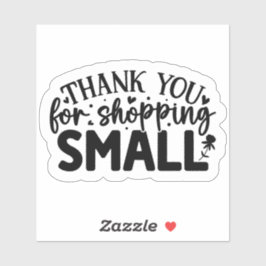 Adesivo Obrigado por Comprar Pequeno