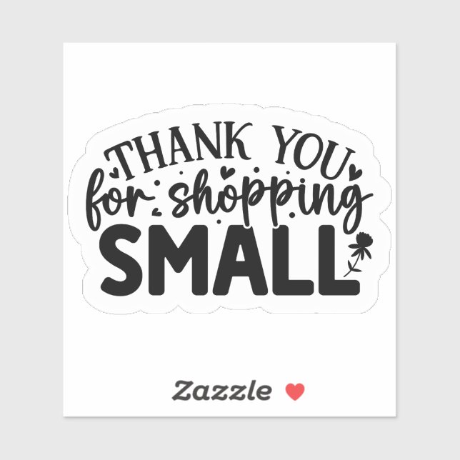 Adesivo Obrigado por Comprar Pequeno (Folha)