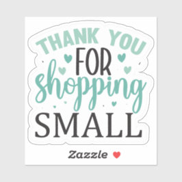 Adesivo Obrigado por Comprar Pequeno