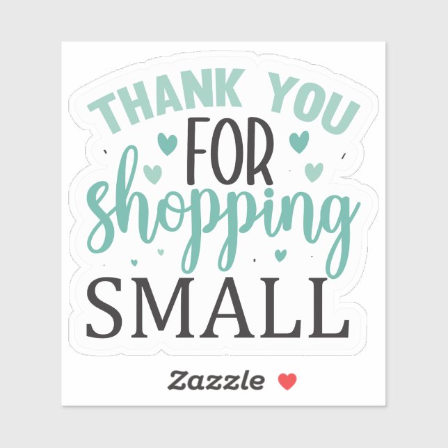 Adesivo Obrigado por Comprar Pequeno (Folha)