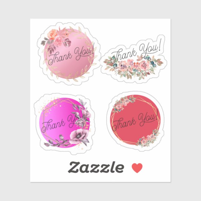 Adesivo Obrigado Sticker (Folha)