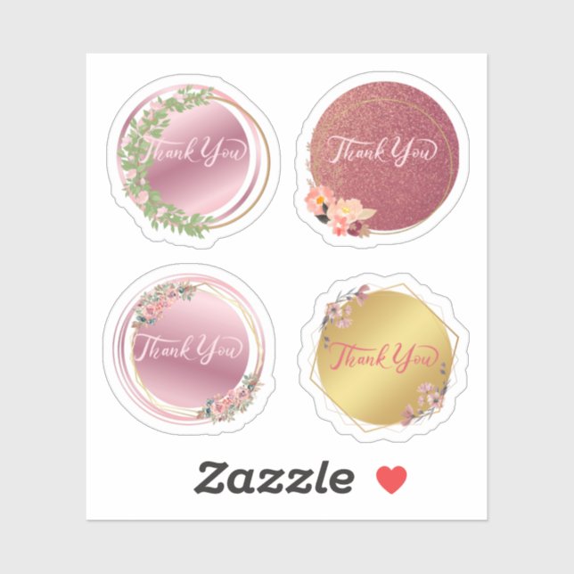 Adesivo Obrigado Sticker (Folha)