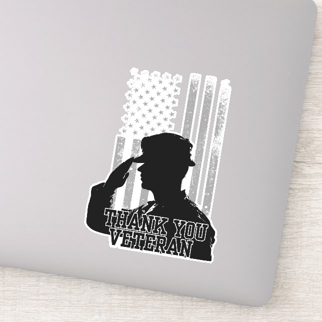 Adesivo Obrigado Veteran (Detalhe)