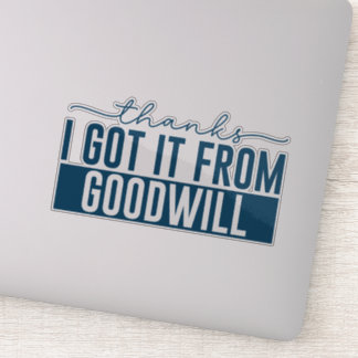 Adesivo obrigados que recebi de boa vontade