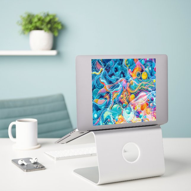 Adesivo Ocean Reflections (Laptop na mesa)