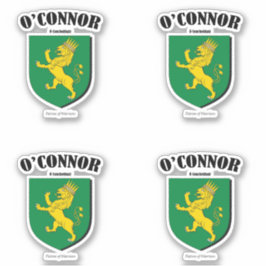 Adesivo O'Connor Crest Tradução e significado irlandês (x4
