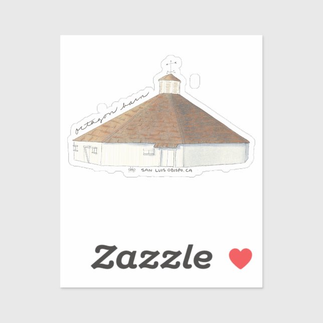 Adesivo Octagon Barn San Luis Obispo Sticker (Folha)