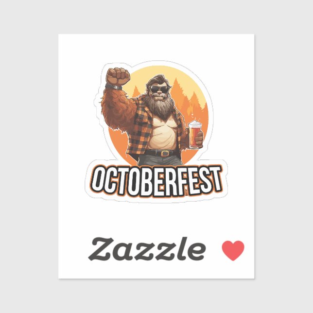 Adesivo Octoberfest Pé Grande  (Folha)