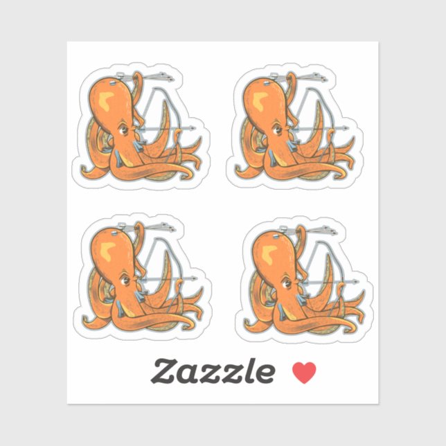 Adesivo Octopus Archery (Folha)