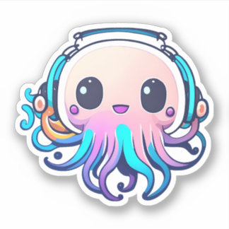 Adesivo Octopus de bebê bonito