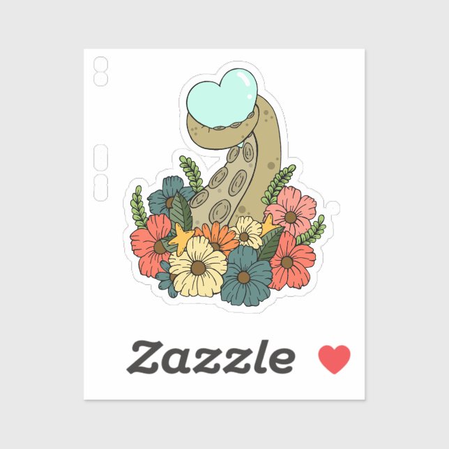 Adesivo Octopus Love Laptop Sticker (Folha)