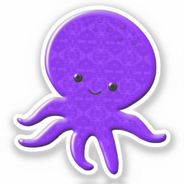 Adesivo Octopus Roxo (Frente)