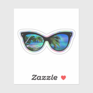 Adesivo Óculos de sol holográficos