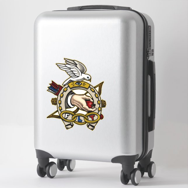 Adesivo Odd Fellows Tattoo Style Horserradt Trivet (Mala)