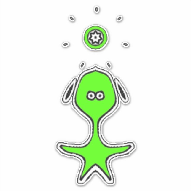 Adesivo Odd Little Fella (Verde) (Frente)