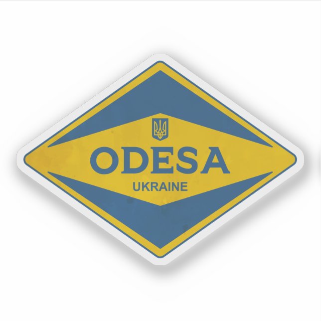 Adesivo Odesa Ucrânia Vintage (Frente)