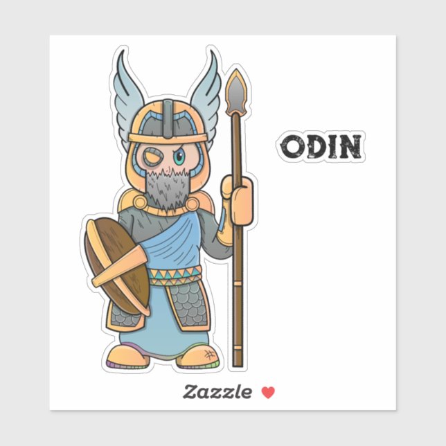 Adesivo Odin Norse Mythology (Folha)