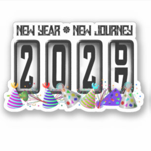 Adesivo Odômetro de Ano Novo de 2027
