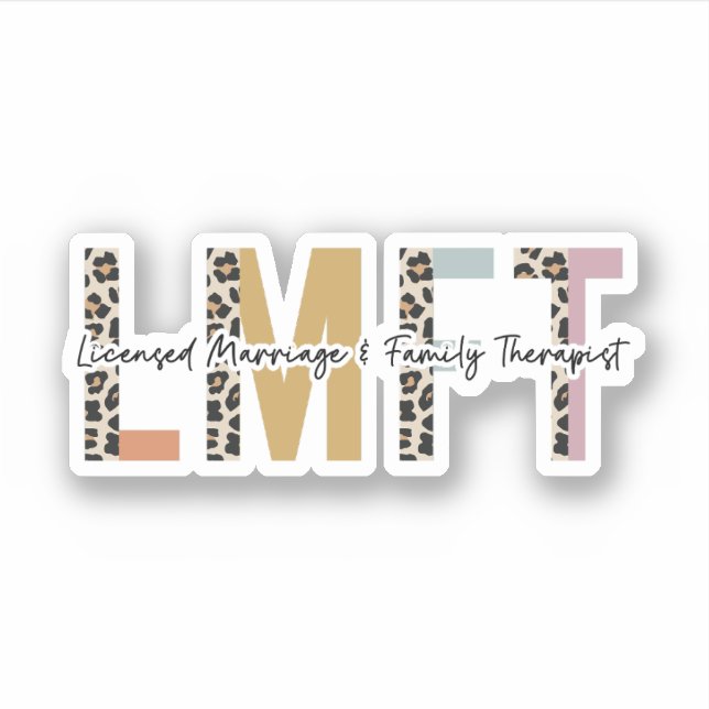 Adesivo Oferta LMFT de Terapia Familiar e Casamento Licenc (Frente)