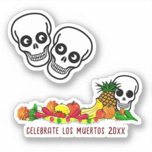 Adesivo Ofertas Para O Dia De Los Muertos