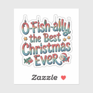 Adesivo Oficialmente o Melhor Natal de Pesca de Todos os T