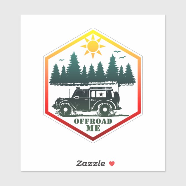 Adesivo OFROAD ROAD ME Natureza (Folha)