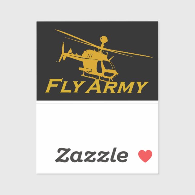 Adesivo OH58 Kiowa Warrior Fly Army Sticker (Folha)