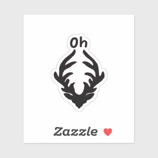 Adesivo Oh Deer Artistic Clean Style  (Folha)