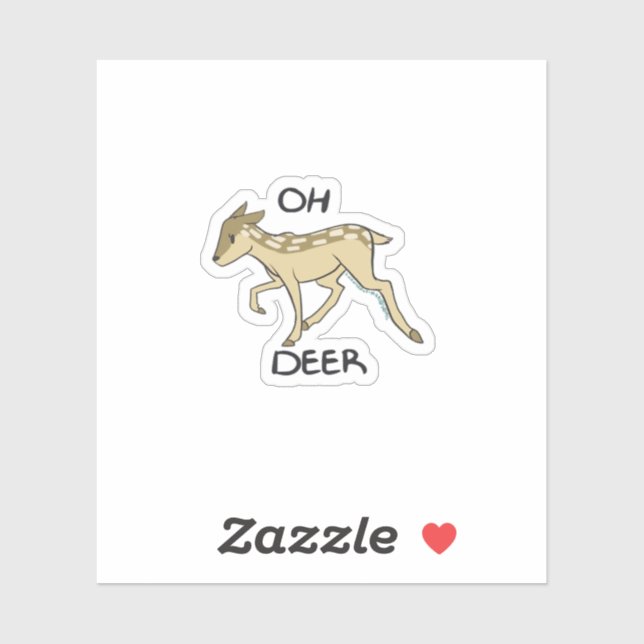 Adesivo Oh Deer Elegant Timeless Style  (Folha)