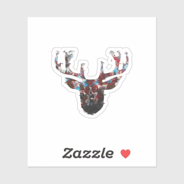 Adesivo Oh Deer Minimal Style  (Folha)