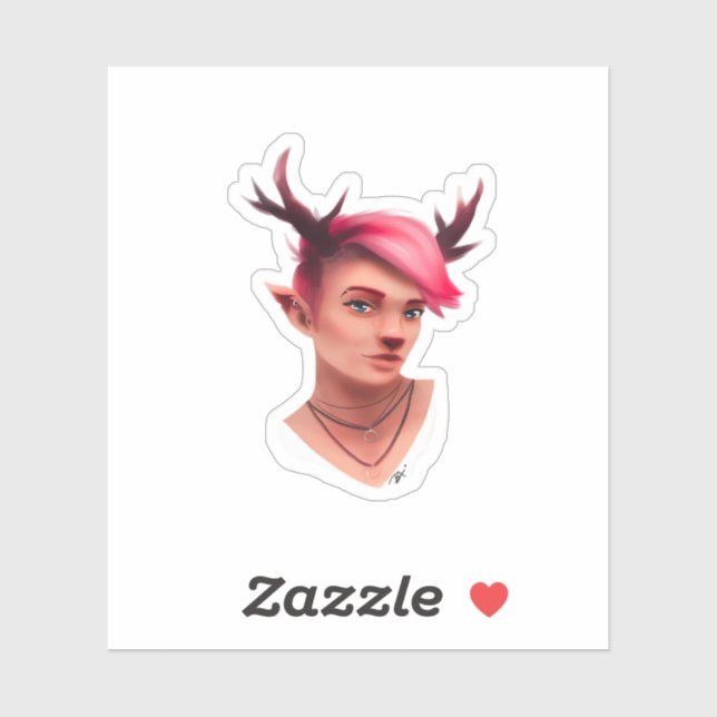 Adesivo Oh Deer Simple Creative Style  (Folha)