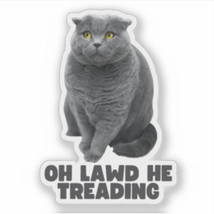 Adesivo Oh Lawd Ele Treading