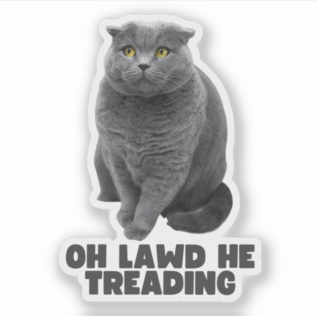 Adesivo Oh Lawd Ele Treading (Frente)