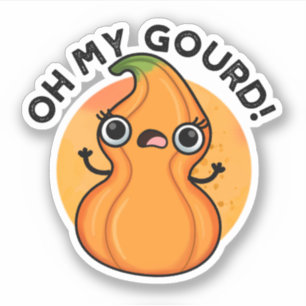 Adesivo Oh, Meu Veggie Bonito Veggie Pun Sticker
