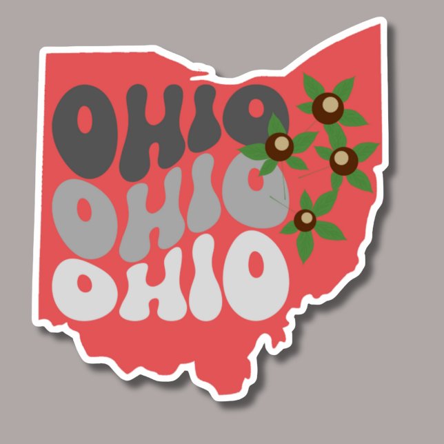 Adesivo Ohio Buckeye State à prova de água (Criador carregado)