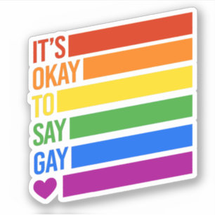 Adesivo Ok, diga gay