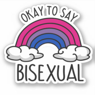 Adesivo Ok, para dizer bissexual