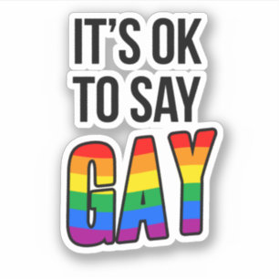 Adesivo Ok para dizer Gay Sticker