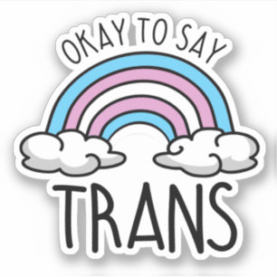Adesivo Ok, para dizer trans