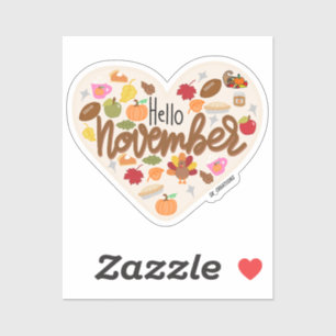 Adesivo Olá novembro