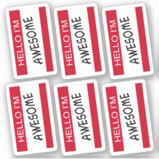 Adesivo Olá, sou o melhor conjunto de 6