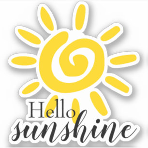 Adesivo Olá Sunshine  Corte de vinilo