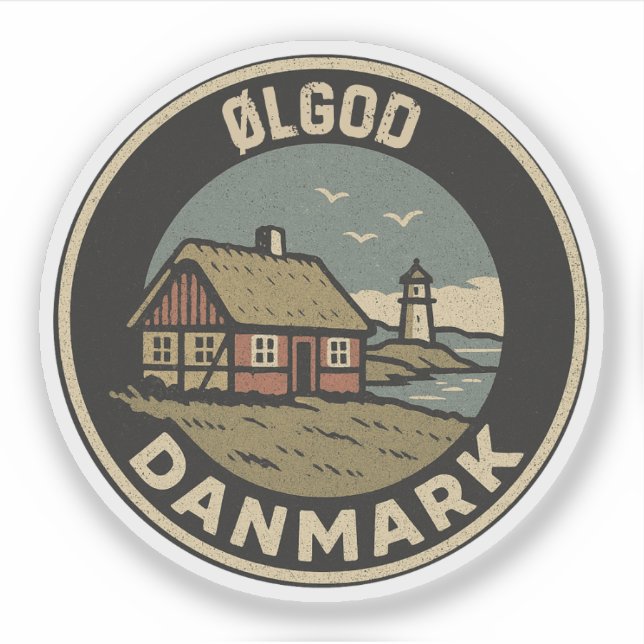 Adesivo Øldeus, Dinamarca Danmark (Frente)
