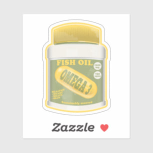 Adesivo Óleo de peixe ômega 3