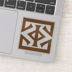 Adesivo Olho do ícone quadrado de Sauron