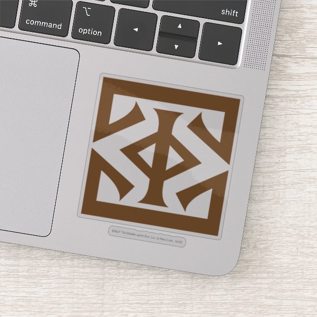 Adesivo Olho do ícone quadrado de Sauron (Detalhe)