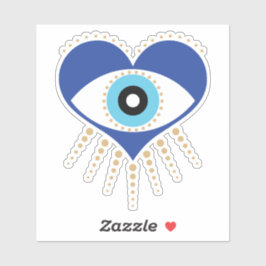 Adesivo Olho Mau do Coração Grego