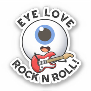 Adesivo Olhos Adoram Pedra E Rolha Cute Eyeball Pun